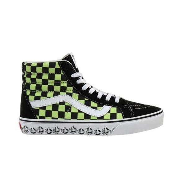 VANS SK8 Hi Reissue (Vans Bmx) Black/Sharp Green Men\'s Skate Shoes Size 7.5 NEW main image 4
